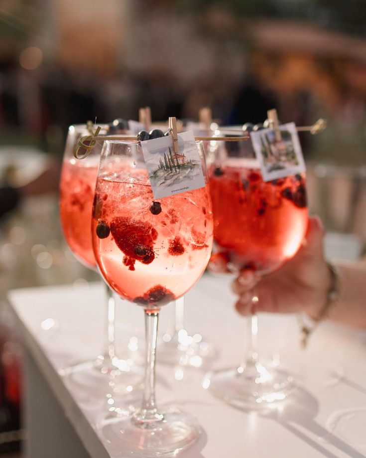 Karta drinków weselnych przygotowana przez BAROWO